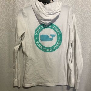 Vineyard Vines cotton tee long sleeve hoodie